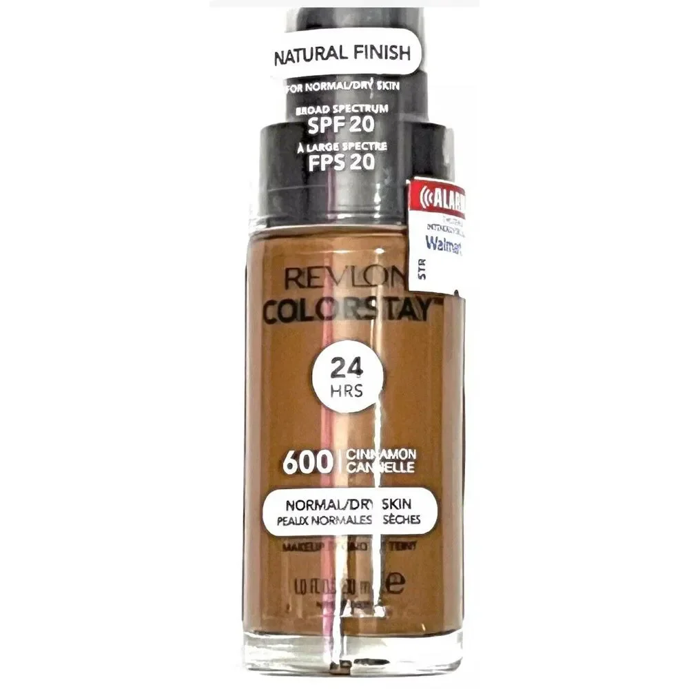 Revlon  COLORSTAY MAKEUP  Natural Finish 24 Hr  600 Cinnamon  SPF 20  Normal/Dry